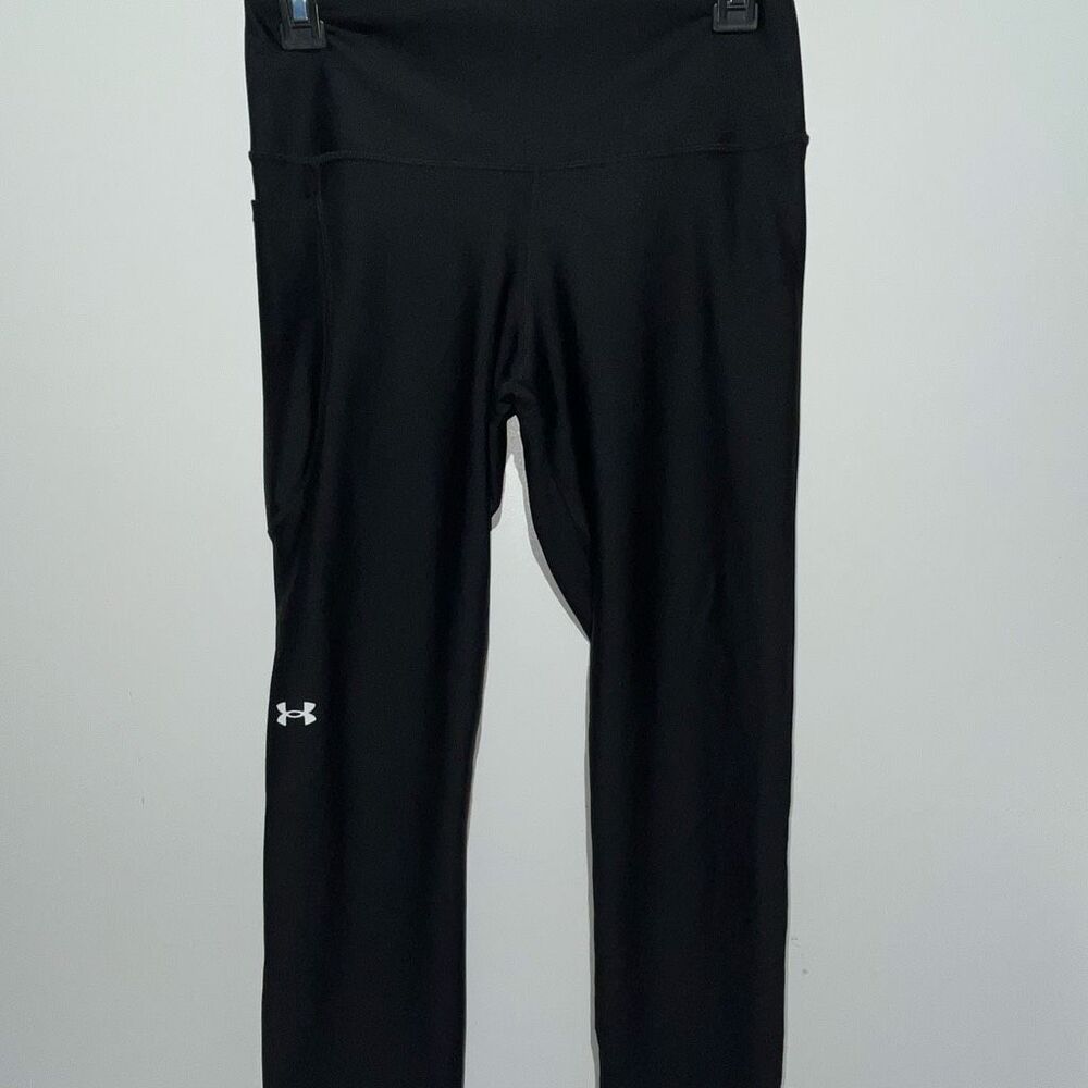 Under Armour Women's Black HeatGear Compression Athletic Leggings Medium